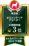 みんなのブリーダー ボストンテリア部門 2023年下半期