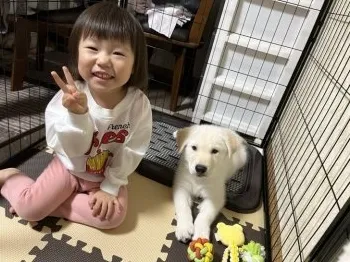 う 様のお迎えした子犬